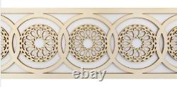 4 Pcs Moroccan Decorative Panels 65 cm Wooden Plaque, Trim, Beading, Laser cut wood