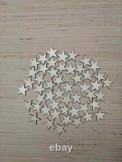 4000 1 1/4 inch (1.25) Mini Wood Stars Laser Cut Flag Making Wooden Stars R