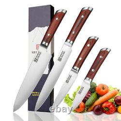 4PCS Kitchen Chef Knives Set German Stainless Steel Sharp Blade Meat Cleaver Cut