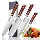 4pcs Kitchen Cooking Knife Set Chef's Knife High Carbon Stainless Steel Meat Cut