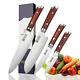 4pcs Kitchen Knife Set High Carbon Stainless Steel Chef Knives Meat Cooking Cut