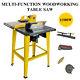 5 In 1 Woodworking Table Saw Metal Wood Cutting Machine 110v 1500w