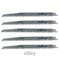 5pc 240mm Jig Saw Blades S1531L Reciprocating Saw Blade For Wood Cutting