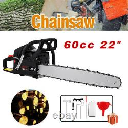 60CC Gasoline ChainsawGas Crankcase Chain Saw Powered Wood Cutting Engine US+