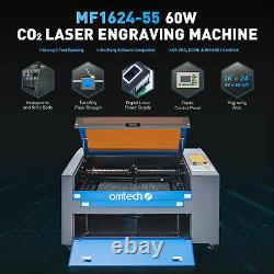 60W 24x16 CO2 Laser Engraver Cutter Cutting Engraving Marking Machine Ruida