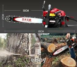 62cc Chainsaw Gasoline Powered Cutting Wood Gas Chain Saw 2 Stroke Tree Pruning