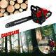 62cc Gas Powered Chainsaw With 20'' Guide Bar Saw Chain 2-stroke Engine Cut Wood