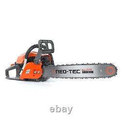 62cc Gas Powered Chainsaw with 20'' Guide Bar Saw Chain 2-Stroke Engine Cut Wood