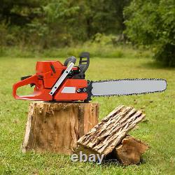 71CC 28 Gasoline Chainsaw Handheld Wood Cutting Engine 2-Stroke Power Chain Saw