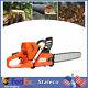 72cc Gas Powered Chainsaw With 24'' Guide Bar Saw Chain 2-stroke Engine Cut Wood