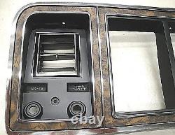 73 74 75 76 77 78 79 FORD TRUCK F150 F250 WOOD GRAIN DASH BEZEL With A/C (D)