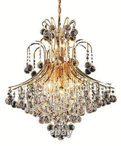 8003 Toureg Collection Chandelier D25in H31in Lt15 Gold Finish Royal Cut