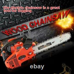 900W 12 Gasoline Chainsaw Wood Cutting Grindling Machine US Stock