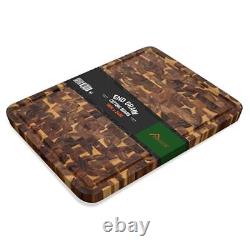 Acacia Large Wood Cutting Boards for Kitchen, Butcher 24L x 18W End Grain