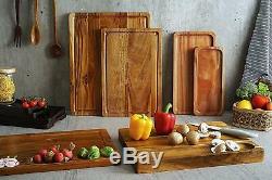 Acacia Wood Cutting Board 15 x 10 x 0.7 Inch Extra Large US Stock