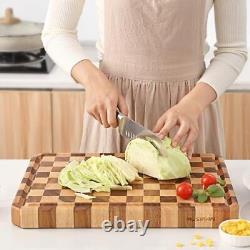 Acacia Wood Cutting Boards for Kitchen-Large Wooden Cutting Boards for