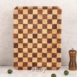 Acacia Wood Cutting Boards for Kitchen-Large Wooden Cutting Boards for Choppi