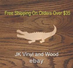 Alligator, Croc, Laser Cut Wood, Sizes up to 5 feet, Multiple Thickness, A085