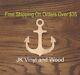 Anchor, Laser Cut Wood, Sizes Up To 5 Feet, Multiple Thickness, A088
