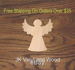 Angel, Christmas, Cut Wood, Wood Cutout, Crafting Supply, A249