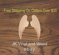 Angel Wings, Laser Cut Wood, Sizes up to 5 feet, Multiple Thickness, A092
