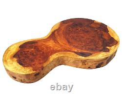 Asian Afzelia Burl, exotic wood, wooden tray, cutting board, food tray #