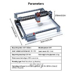 Atomstack A10 V2 12W CNC Laser Engraving Cutting Machine 400x400mm APP Control