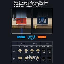 Atomstack A10 V2 12W CNC Laser Engraving Cutting Machine 400x400mm APP Control