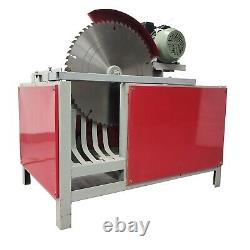 Automatic Log cutting Machine square logs Cut-off Saw Woodworking Cutter 220V