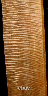 Awesome Wide Board! Extreme 5a Luthier Guitar Quilted Tiger Curly Maple Lumber