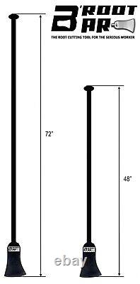 B'ROOT BAR Root Cutting Tool, Vertical Axe, 72-Inch