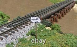 B. T. S. 17144 O Wood Estuary Railroad Trestle Laser-Cut Wood Kit