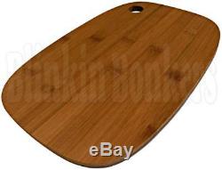 Bamboo Wood Wooden Kitchen Chopping Board Food Cutting Slicing Serving Platter