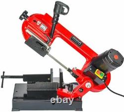 Band Saw Metal-Cutting Power Tool Compact Cast Iron Heavy Duty Steel 4Inch 5-Amp