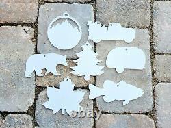 Bass Ornaments Blank -White Finished-DIY for Bulk Craft Projects 1000 Piece