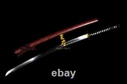 Battle Ready Clay Tempered Japanese Samurai Katana T10 Steel Cutting Blade Sword