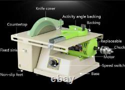 Bench Table Saw Jewelry Rock Stone Woodwork Carving Cutting Machine Buffer Lathe