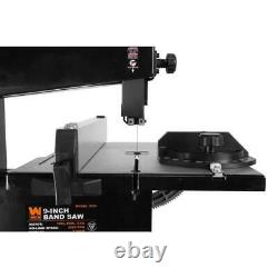 Benchtop Band Saw Adjustable Powerful Blade Guard Cut Dust Port Black Power Tool