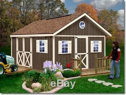 Best Barns Fairview 12x12 Wood Storage Shed Kit ALL Pre-Cut