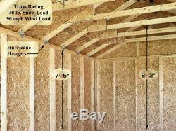 Best Barns Sierra 12x16 Wood Storage Garage Shed Kit ALL Pre-Cut