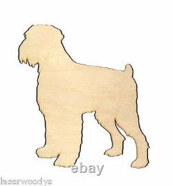 Black Russian Terrier Dog Unfinished Wood Shape BRT5598 Lindahl Woodcrafts