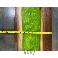 Black Walnut Wood With Epoxy Resin River Cutting Charcuterie Serving Board Hand