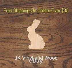 Bunny, Easter, Chocolate, Laser Cut Wood, Wood Cutout, Crafting Supply, A243