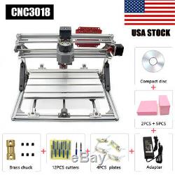 CNC 3018 Laser Engraving Machine Router Carving PCB Wood Milling Cutting Set
