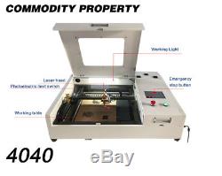 CO2 Laser Engraving Cutting Machine 4040 40W 400400mm for wood leather acrylic