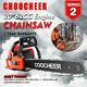 Coocheer 62cc Gasoline Powered Chainsaw 20 Bar Engine Wood Cutting 2 Cycle