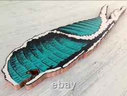 Carleton LI Mahogany WAVE cut out Ocean Wave Woodcraft Cutout Sold Out Limited