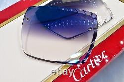 Cartier big c diamond cut lenses wood horn trivex Sunglasses ct0092o Oreo