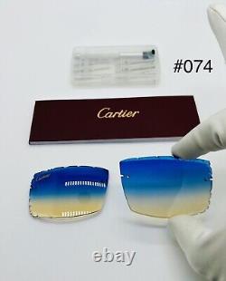 Cartier cut lenses wood, horn, Panthers trivex Sunglasses