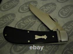 Case / T. Bose 2012 Lanny's Clip Knife Smooth Ebony Handles #7204 Tb712012 154cm